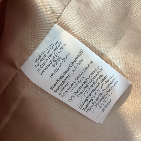 NWT J.Crew Pink Italian Stadium Cloth Nello Gori Wool Cocoon Coat 4T 4 Tall $365 - Picture 9 of 9